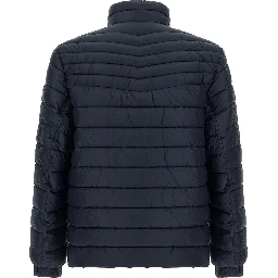 Blue Polyamide Full-Length Jacket