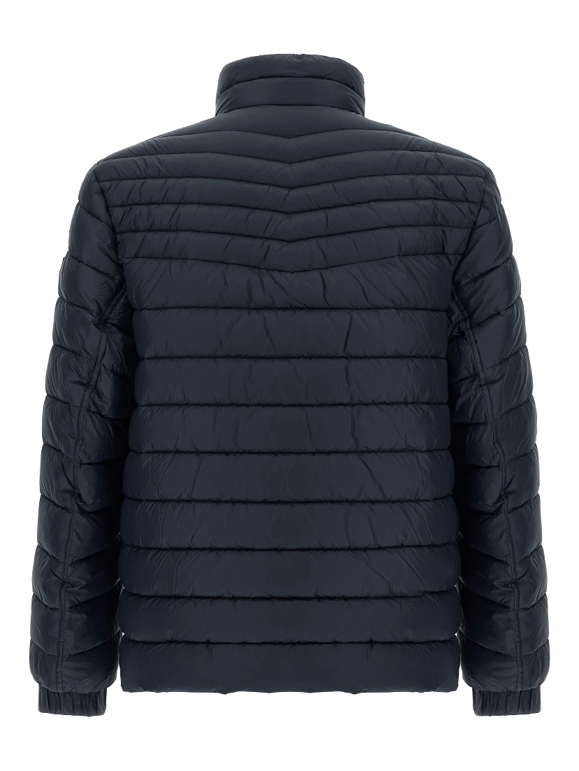 Blue Polyamide Full-Length Jacket