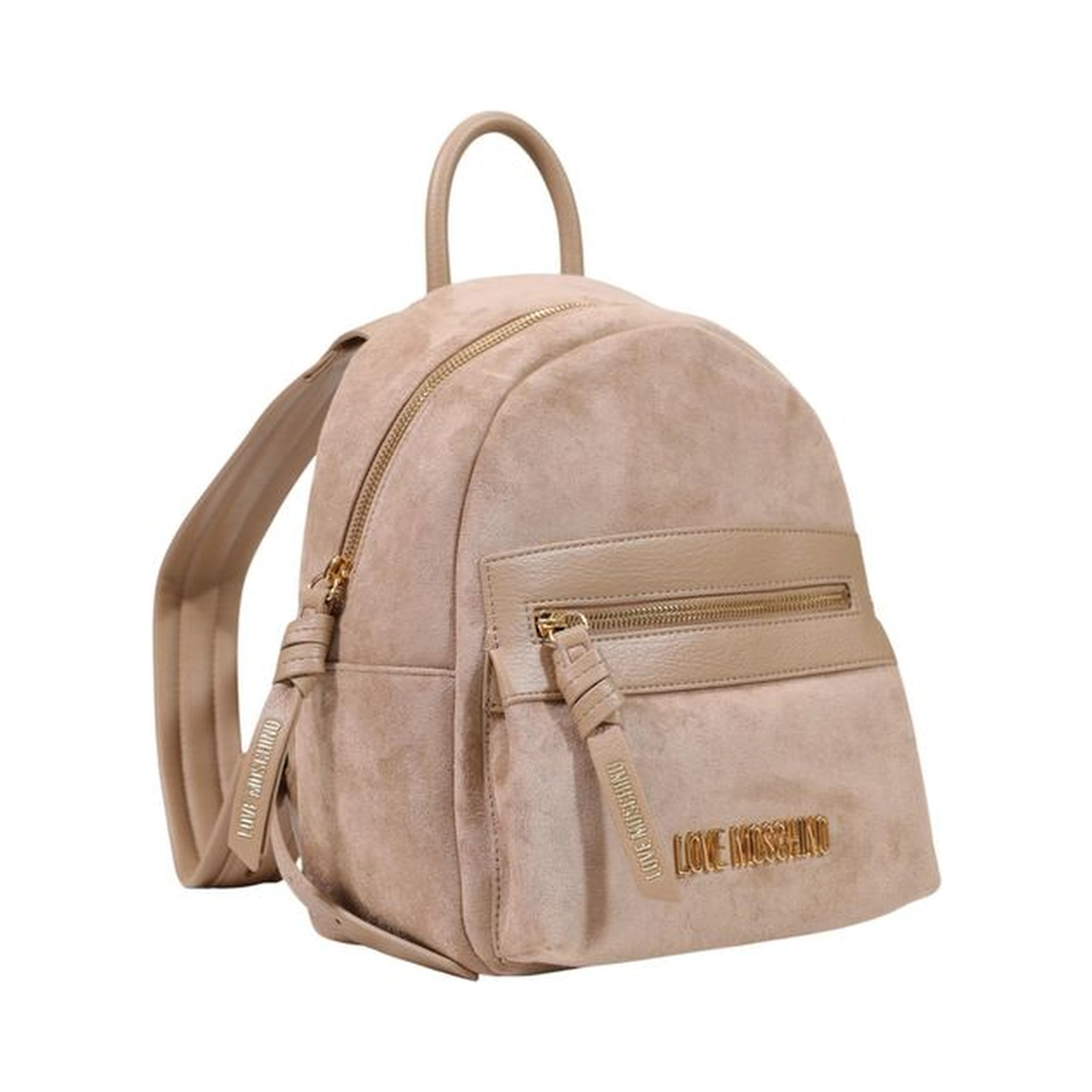 Beige Polyester Backpack