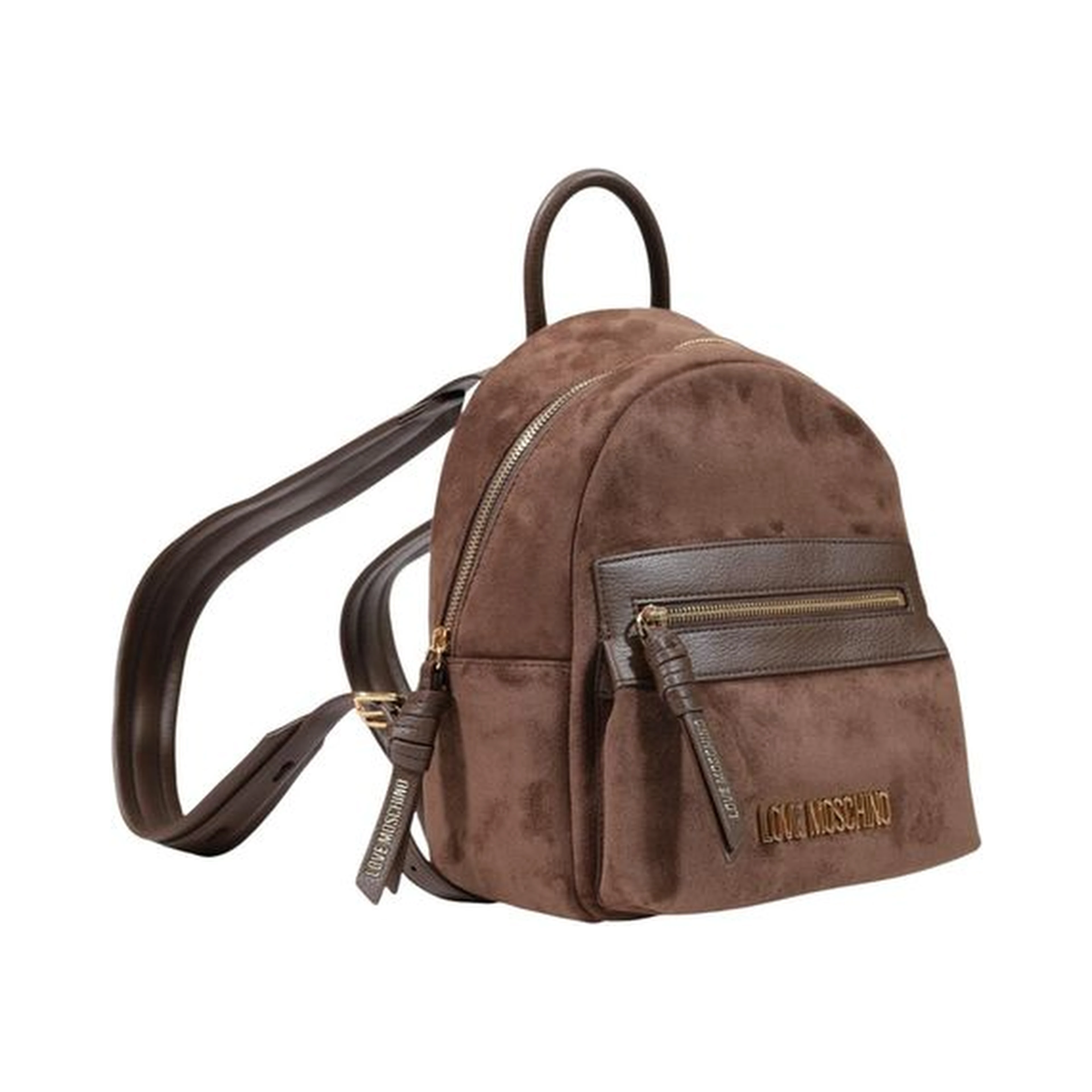 Brown Polyester Backpack