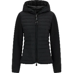 Black Polyamide Full-Length Jacket