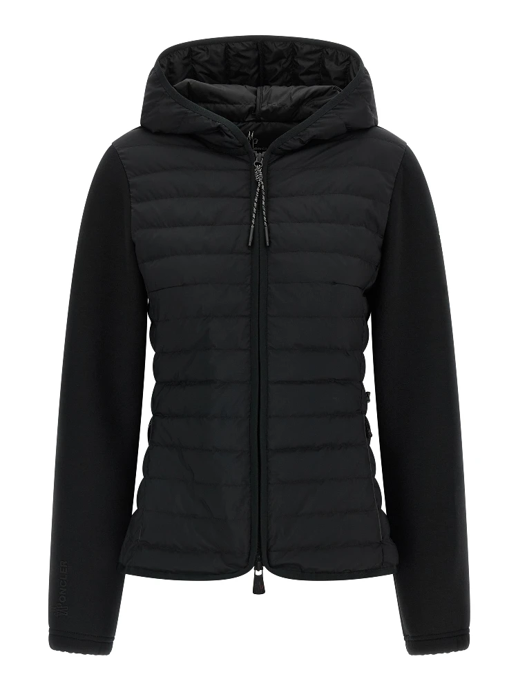 Black Polyamide Full-Length Jacket