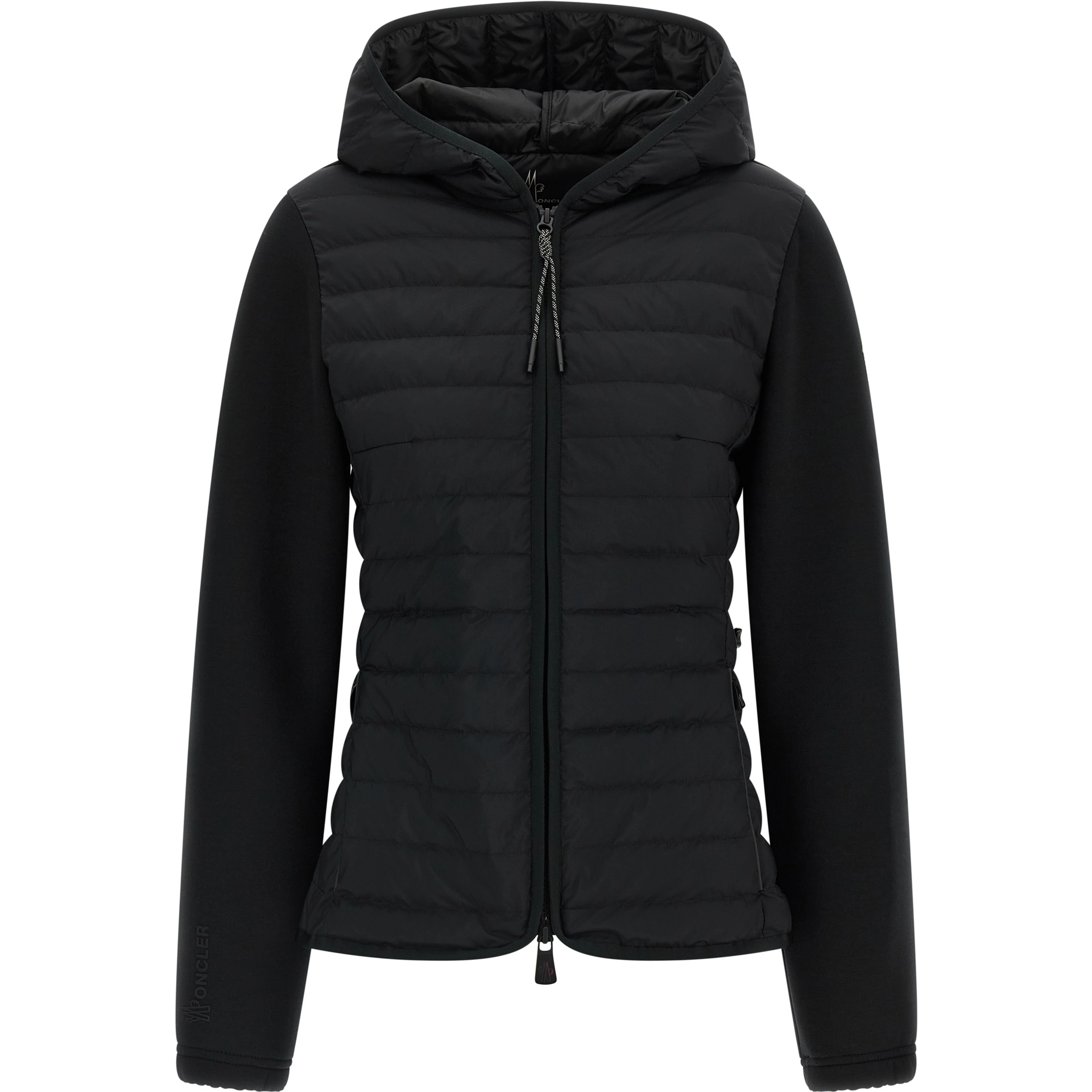 Black Polyamide Full-Length Jacket