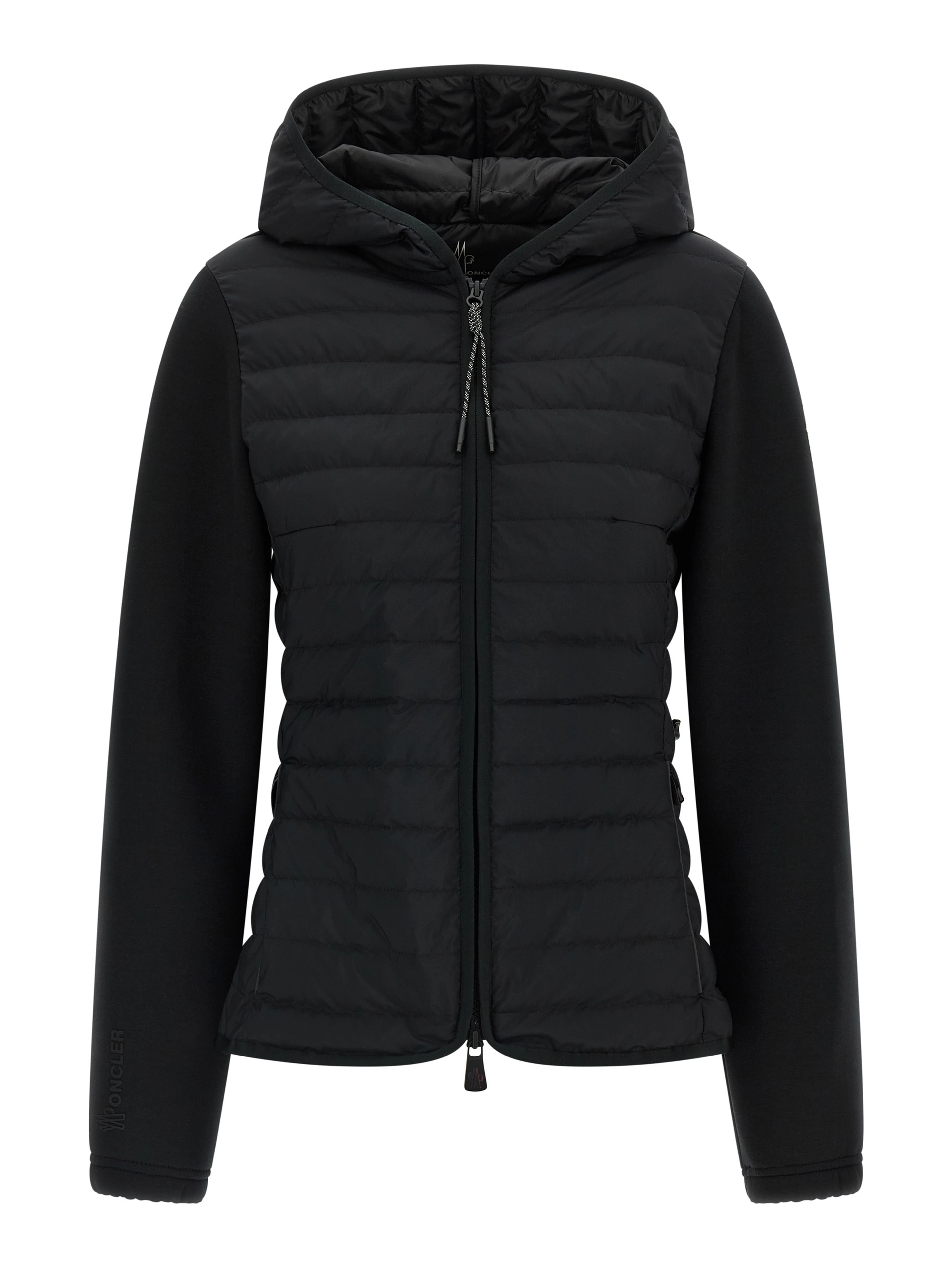 Black Polyamide Full-Length Jacket