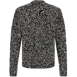 Bicolor Virgin Wool Cardigan
