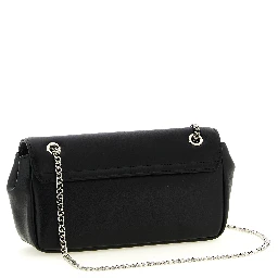 Black Polyester Crossbody Bag
