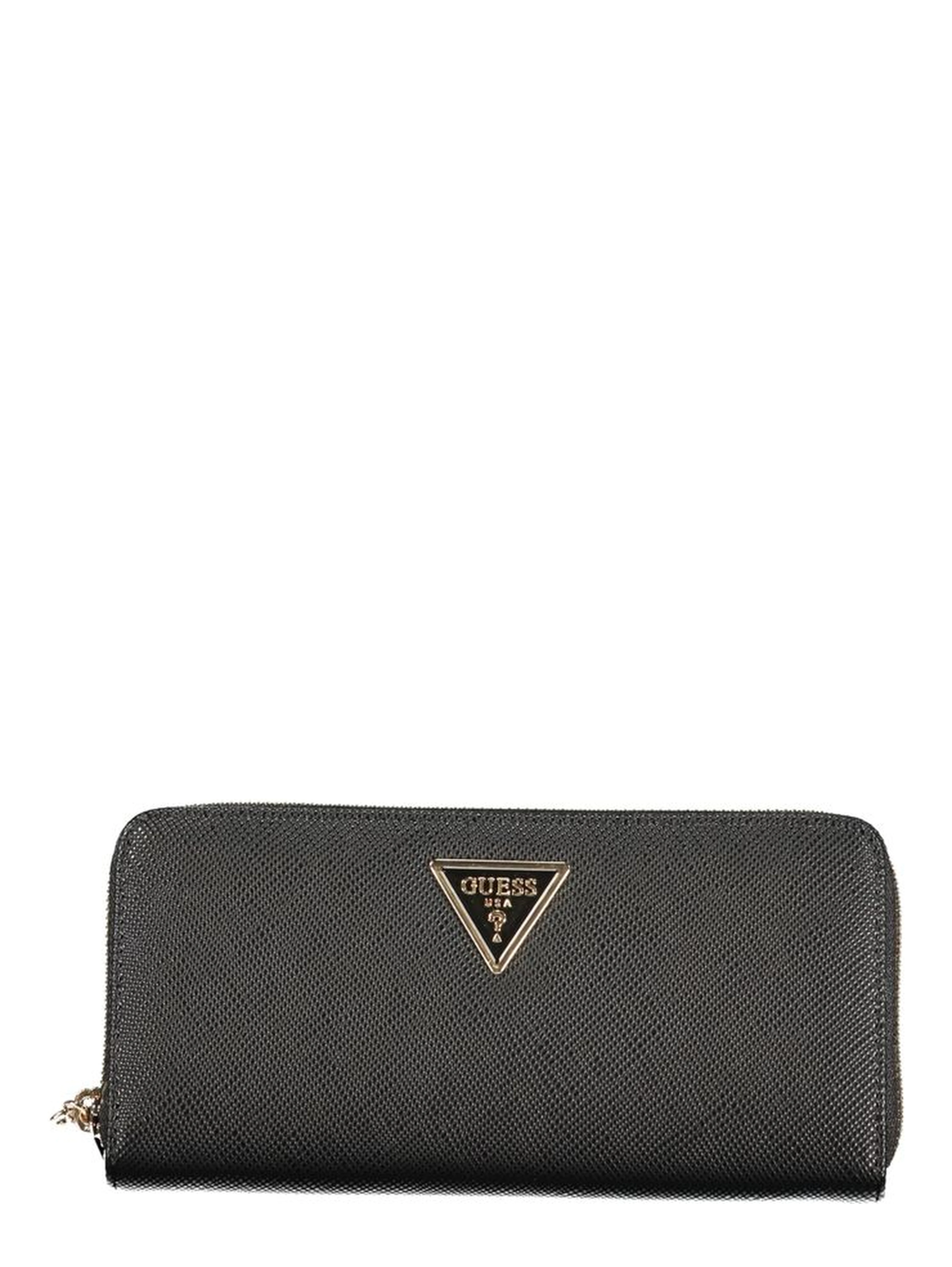 Black Polyurethane Women's Wallet