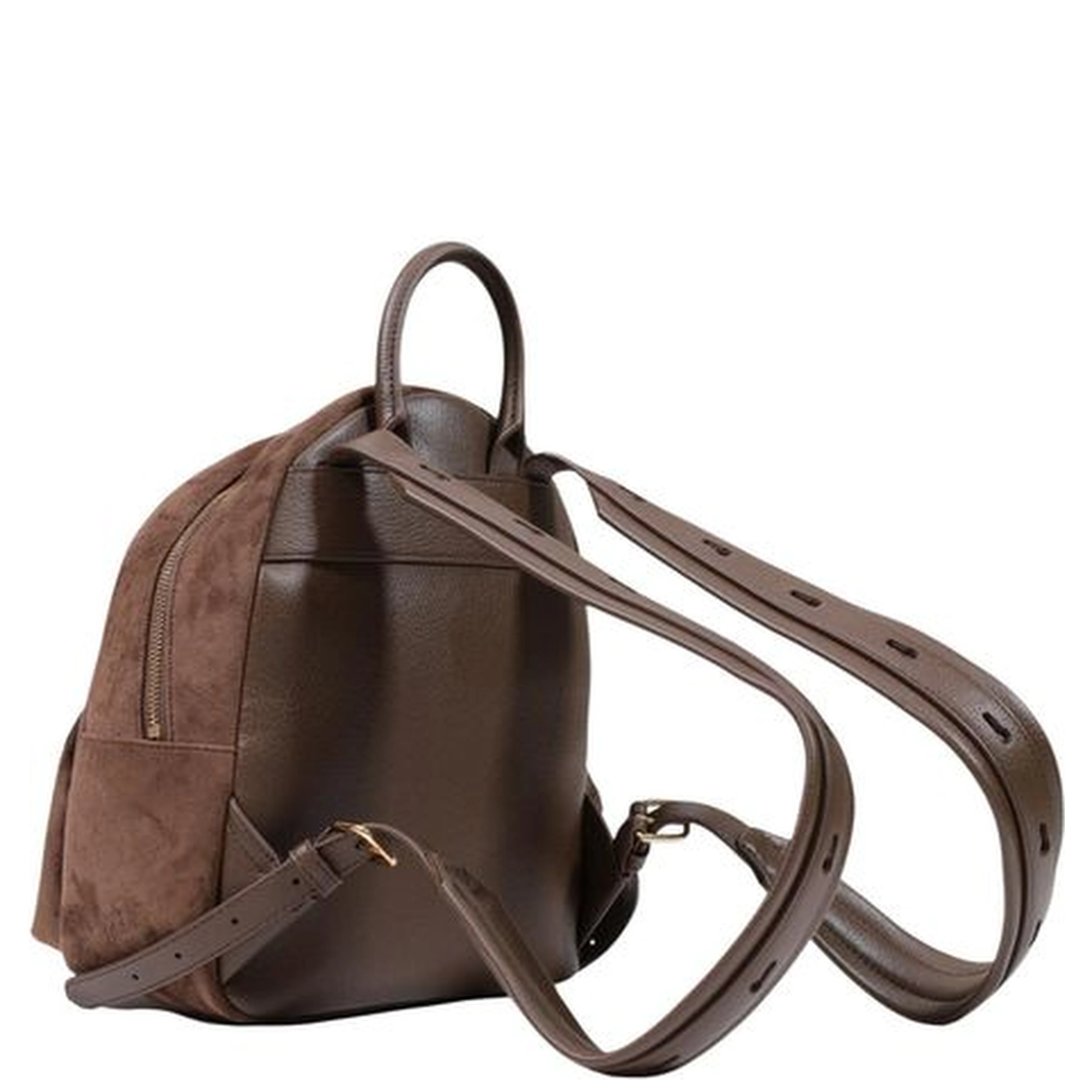 Brown Polyester Backpack