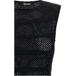 Black Viscose Short Dress