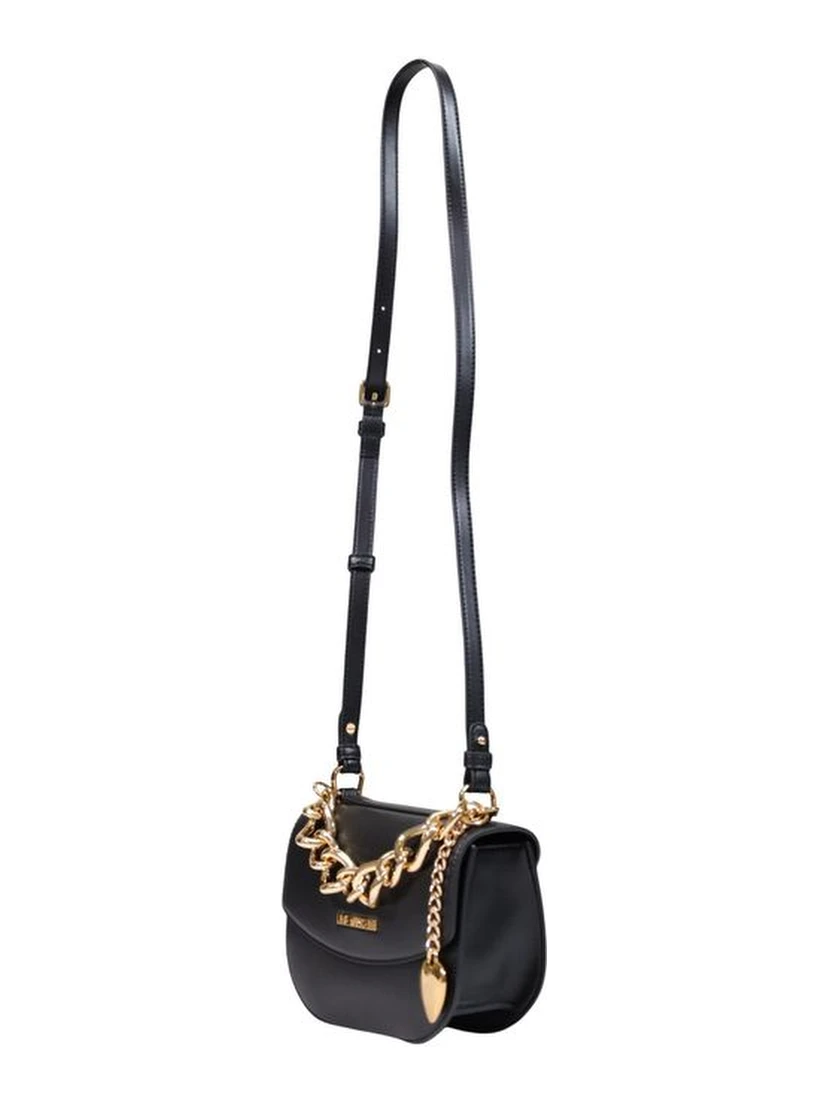 Black Polyester Handbag