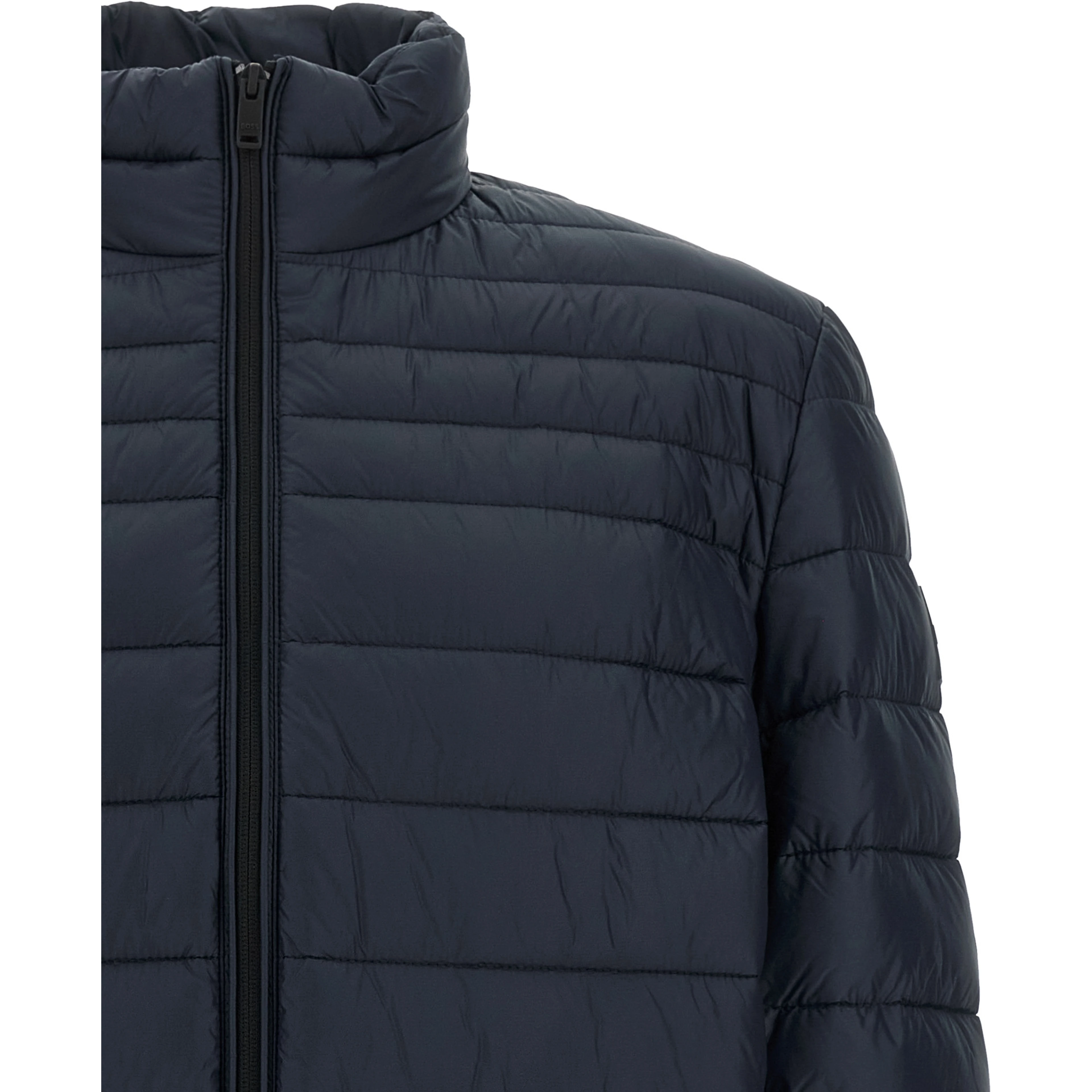 Blue Polyamide Full-Length Jacket