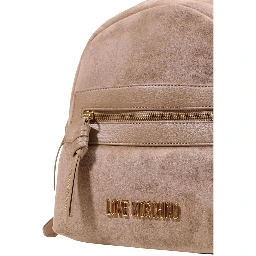 Beige Polyester Backpack