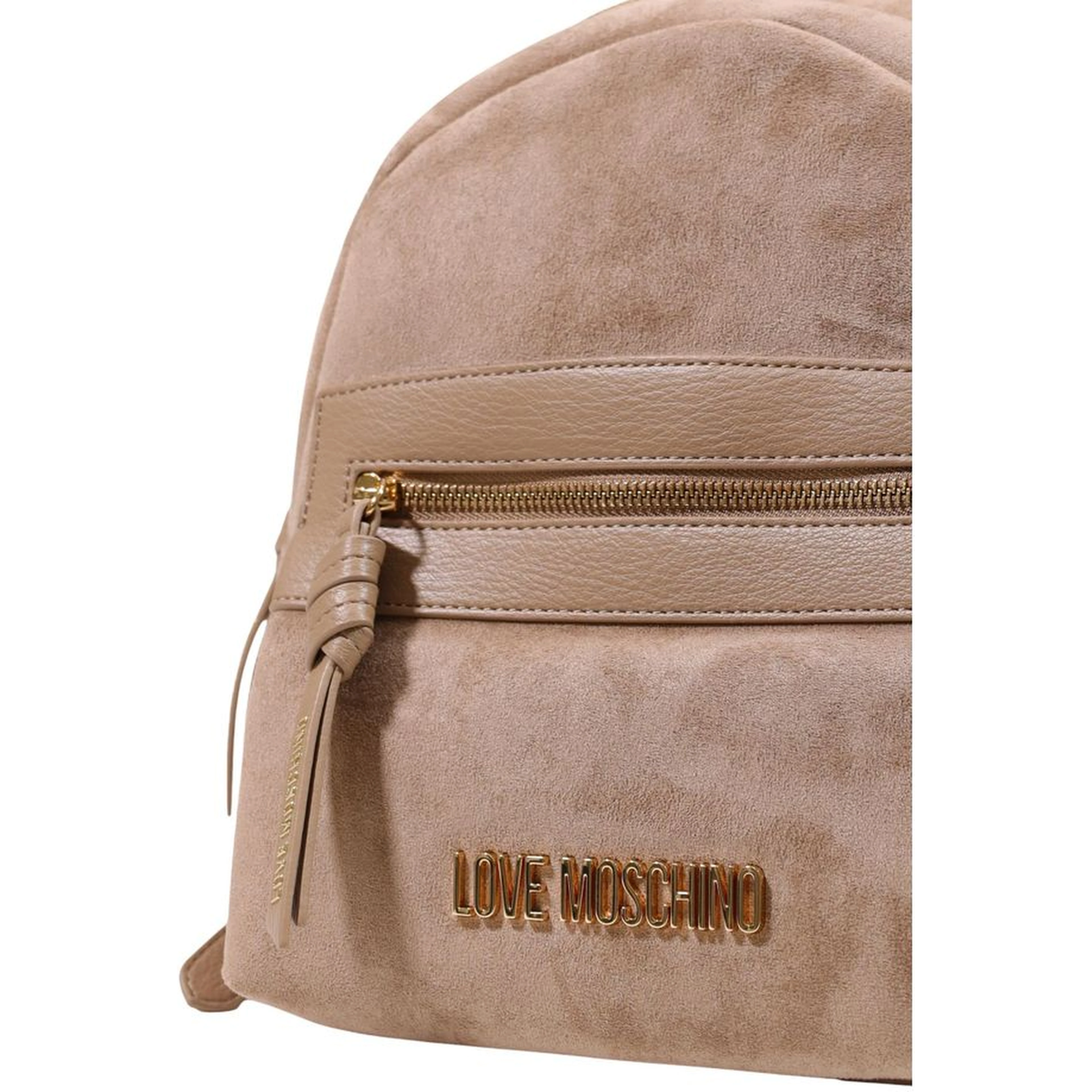 Beige Polyester Backpack