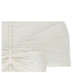 White Viscose Sleeveles T-Shirt