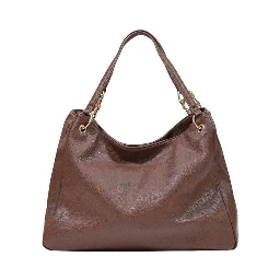 Brown Polyethylene Handbag