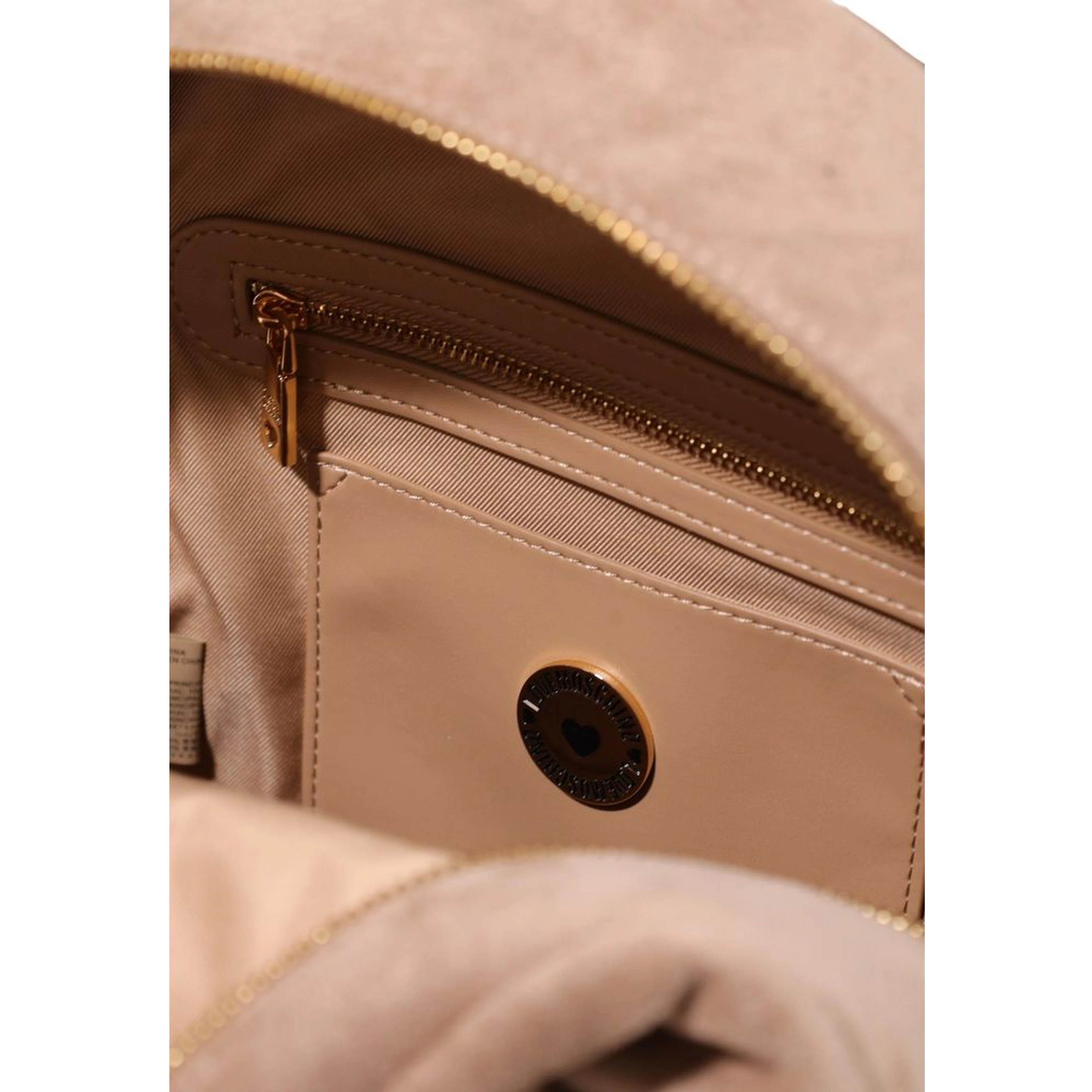 Beige Polyester Backpack