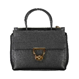 Black Leather Women Handbag