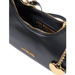 Black Polyester Handbag