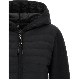 Black Polyamide Full-Length Jacket