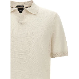 White Virgin Wool Polo Shirt