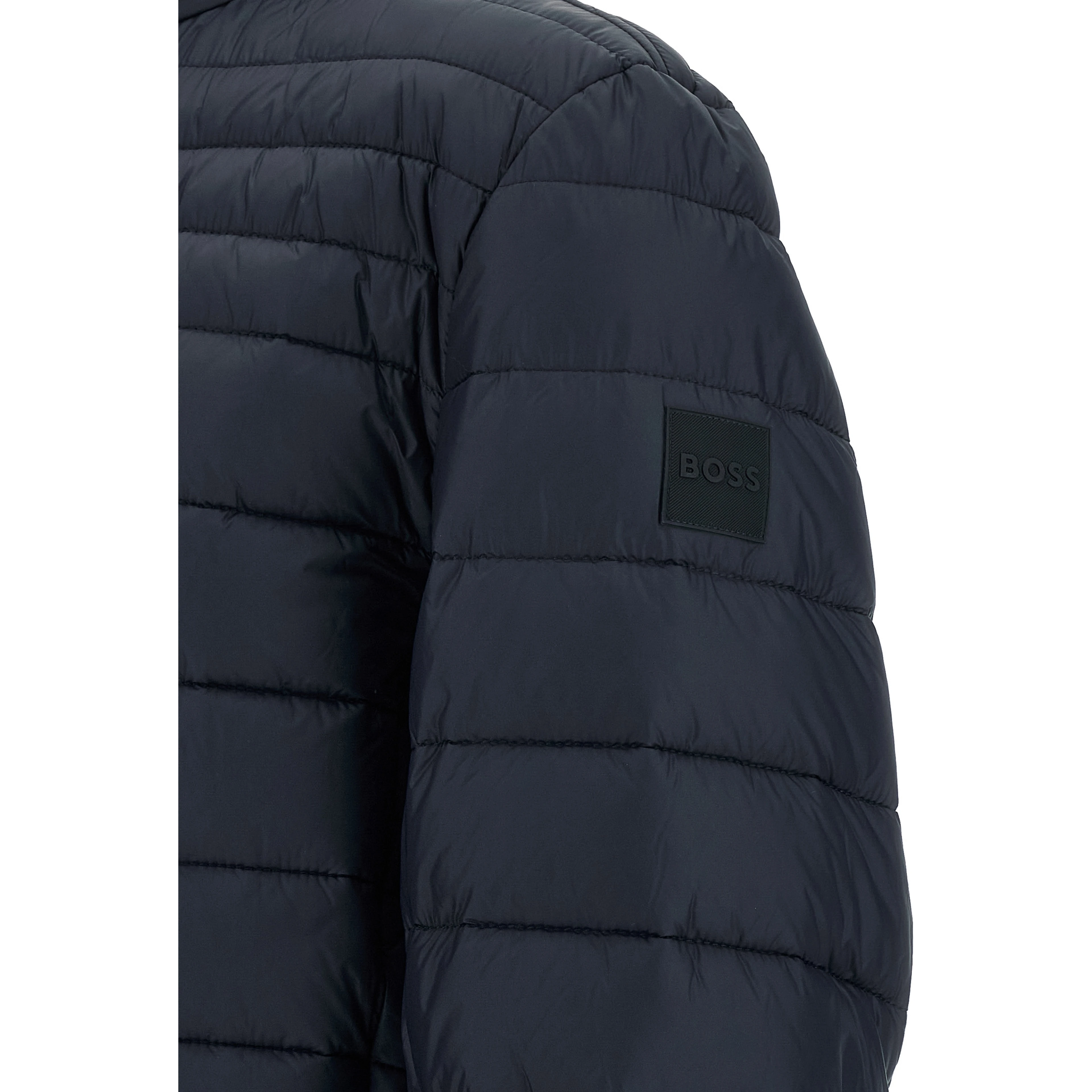 Blue Polyamide Full-Length Jacket