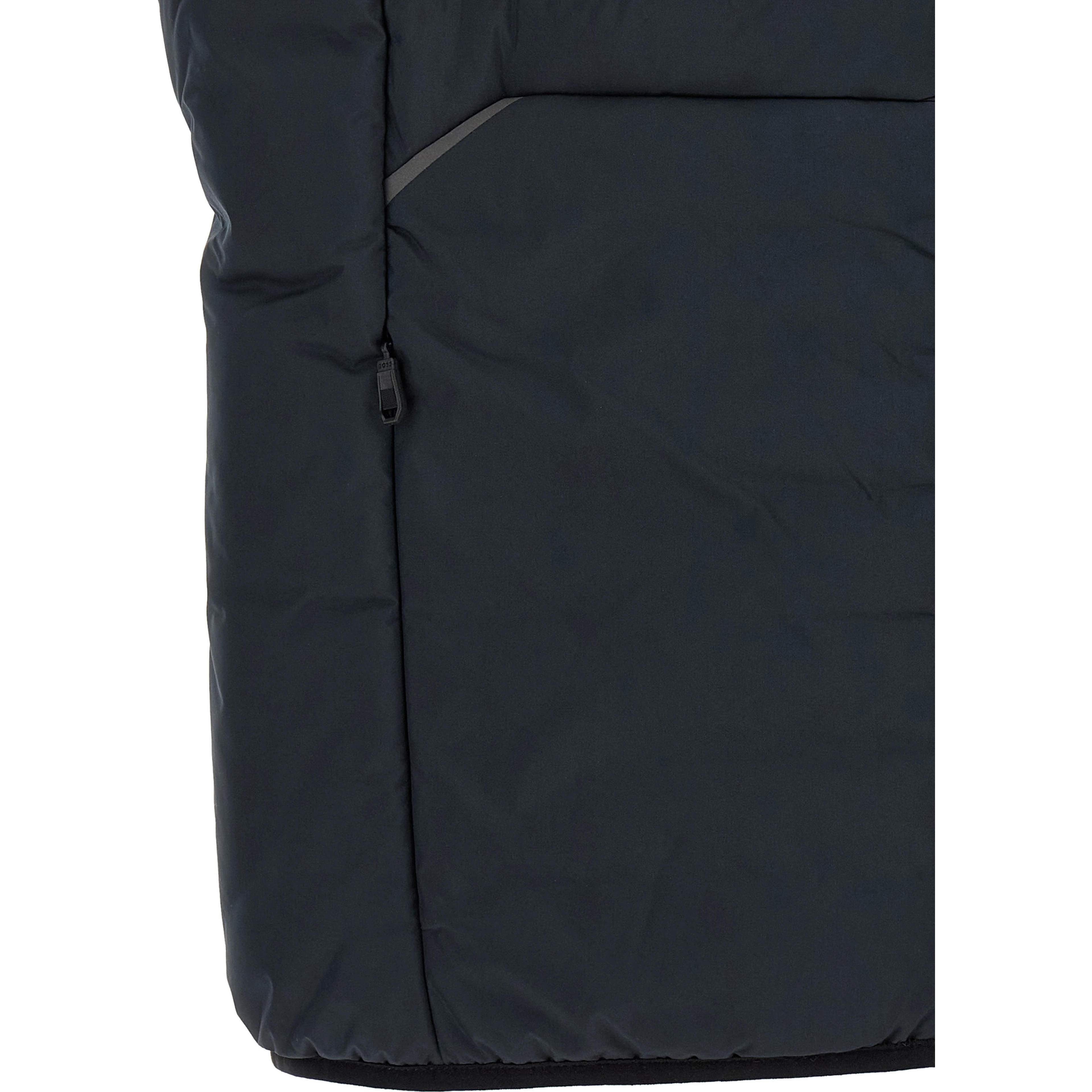 Blue Polyester Sleeveless Jacket