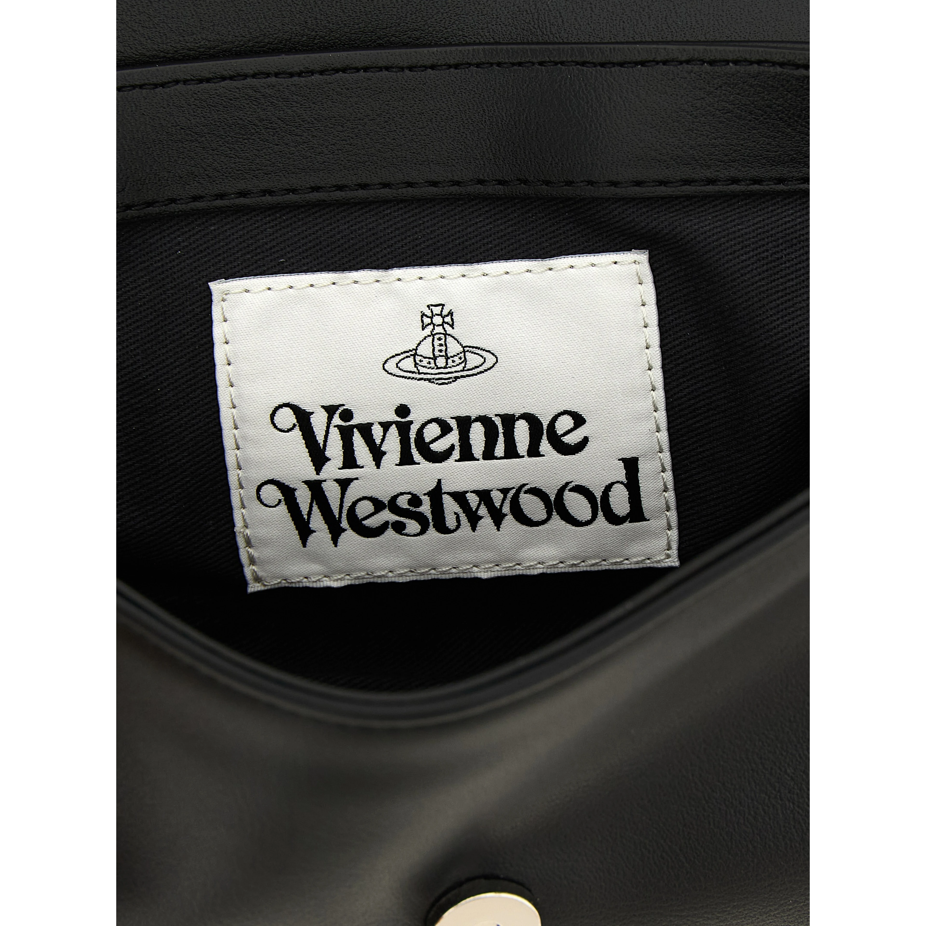 Black Polyester Crossbody Bag