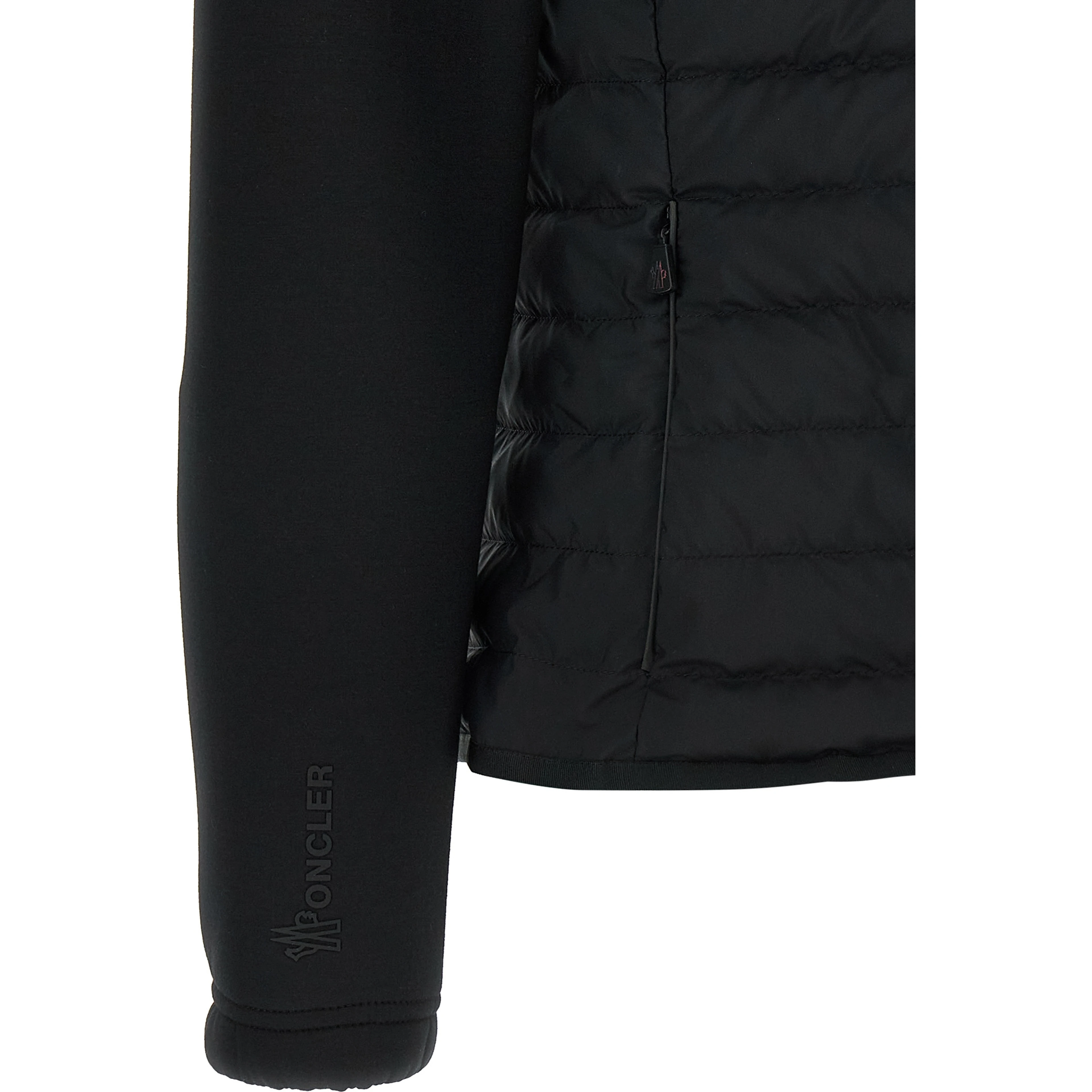 Black Polyamide Full-Length Jacket