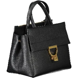 Black Leather Women Handbag