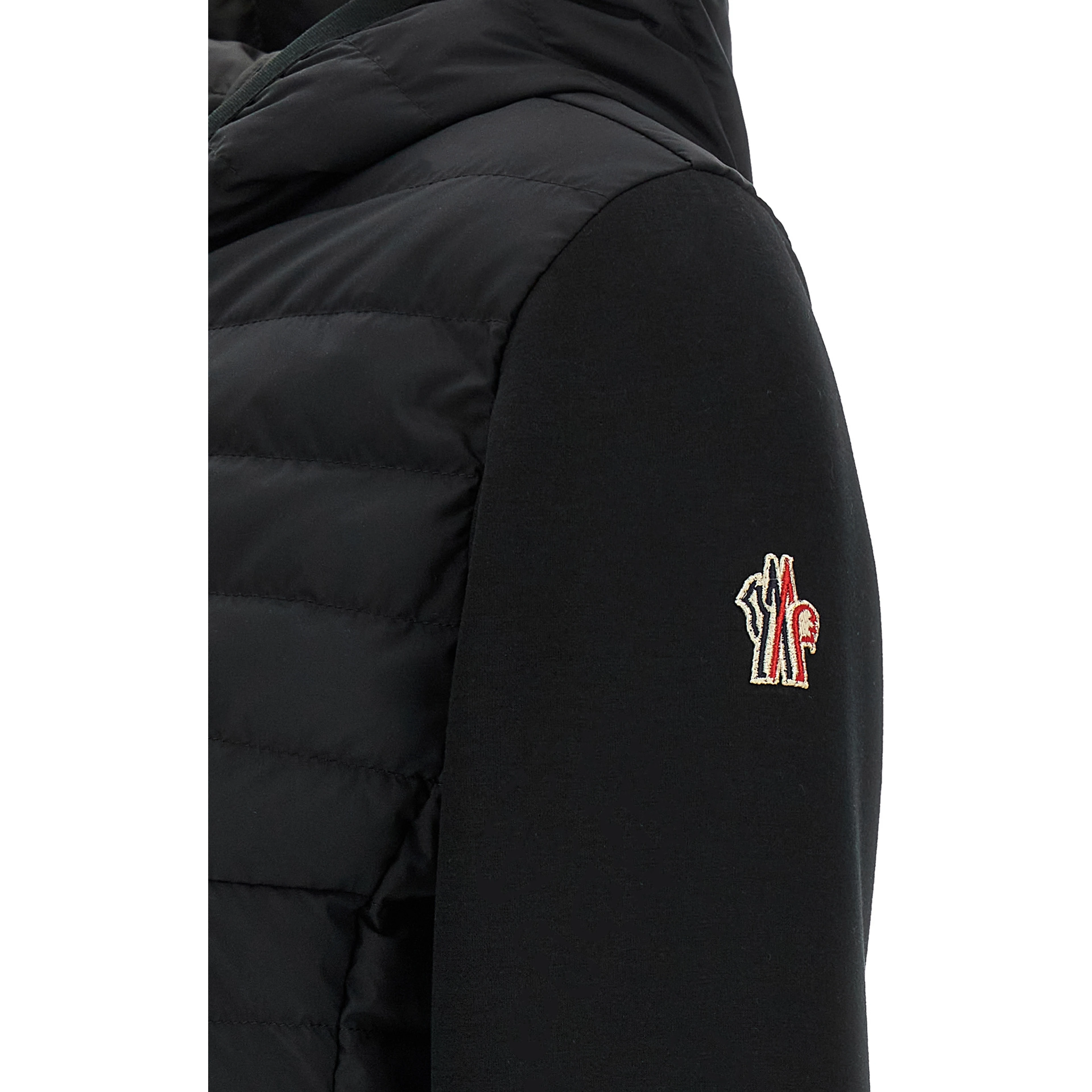 Black Polyamide Full-Length Jacket