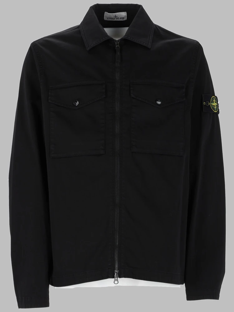 OVERSHIRT CON ZIP E TASCHE SUL PETTO