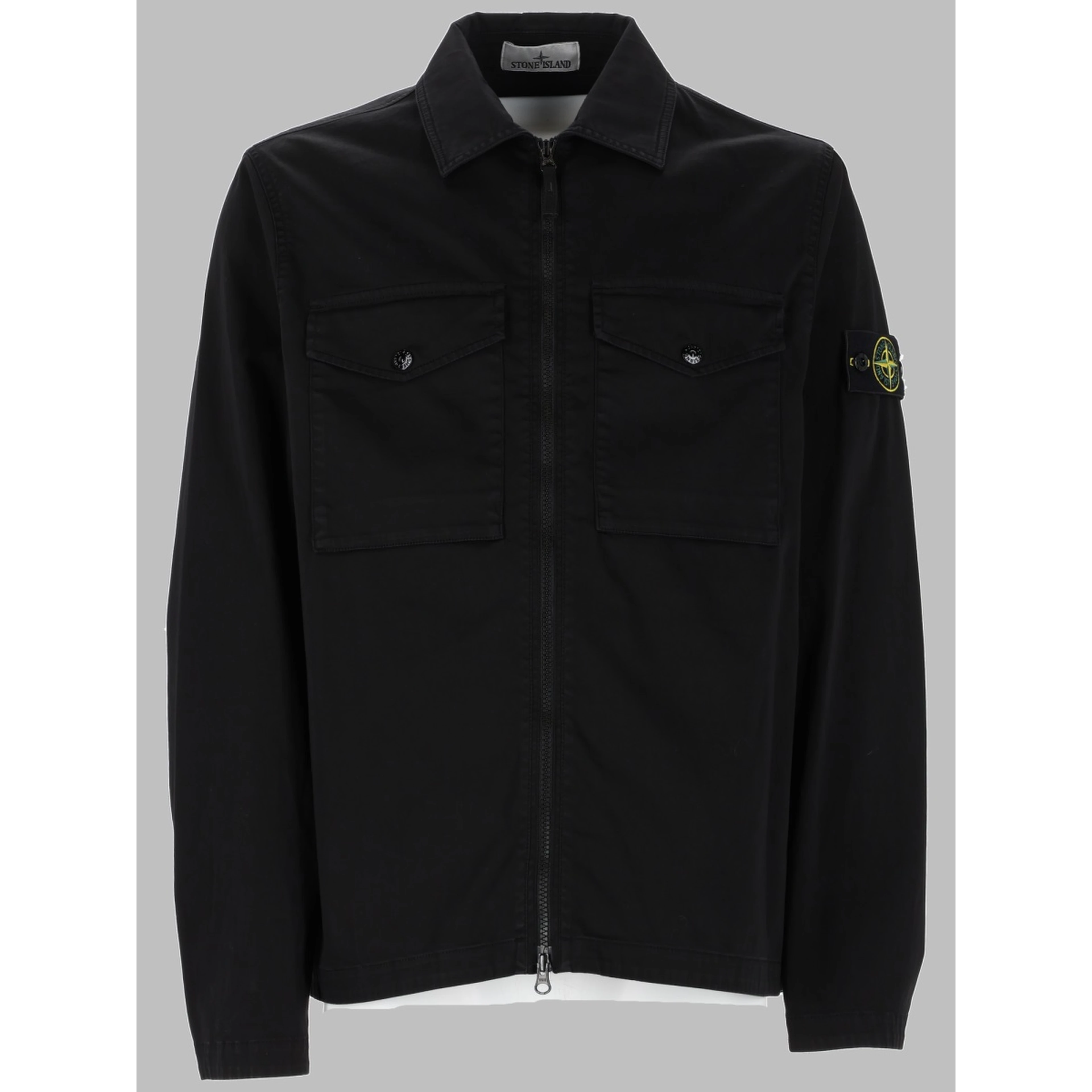 OVERSHIRT CON ZIP E TASCHE SUL PETTO