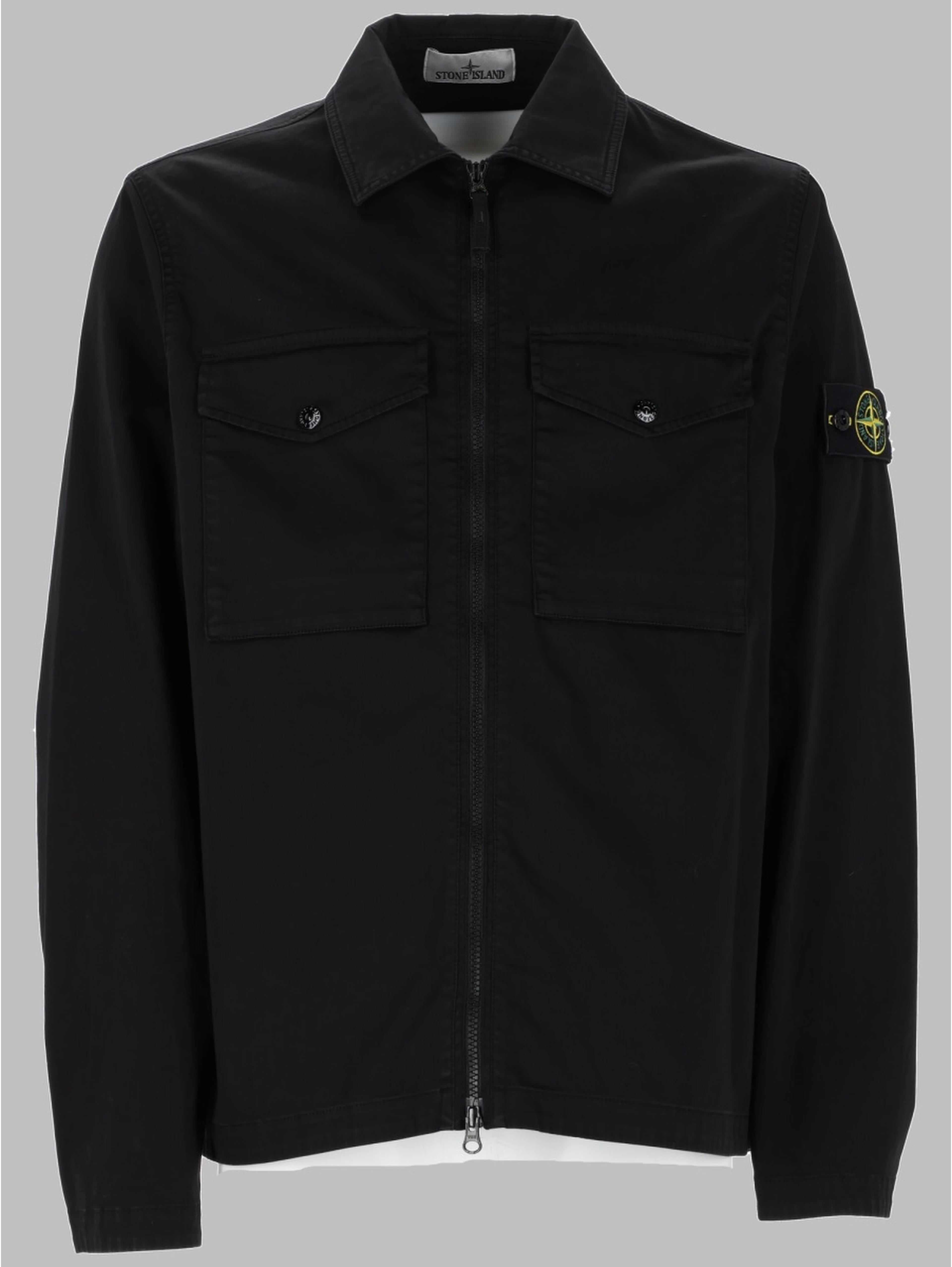 OVERSHIRT CON ZIP E TASCHE SUL PETTO