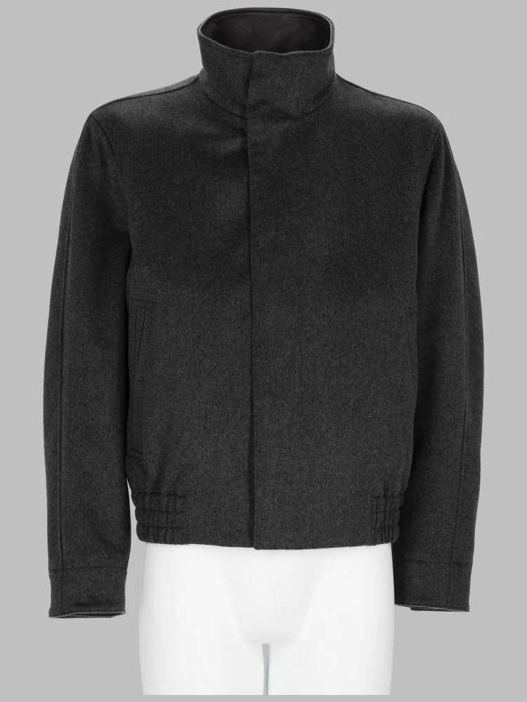 BOMBER IN LANA A COLLO ALTO