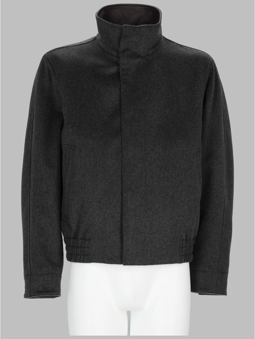BOMBER IN LANA A COLLO ALTO