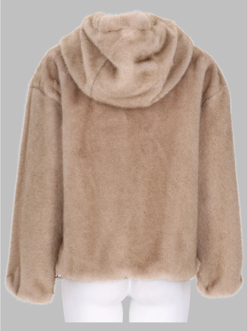 GIACCA BOMBER IN ECO-PELLICCIA