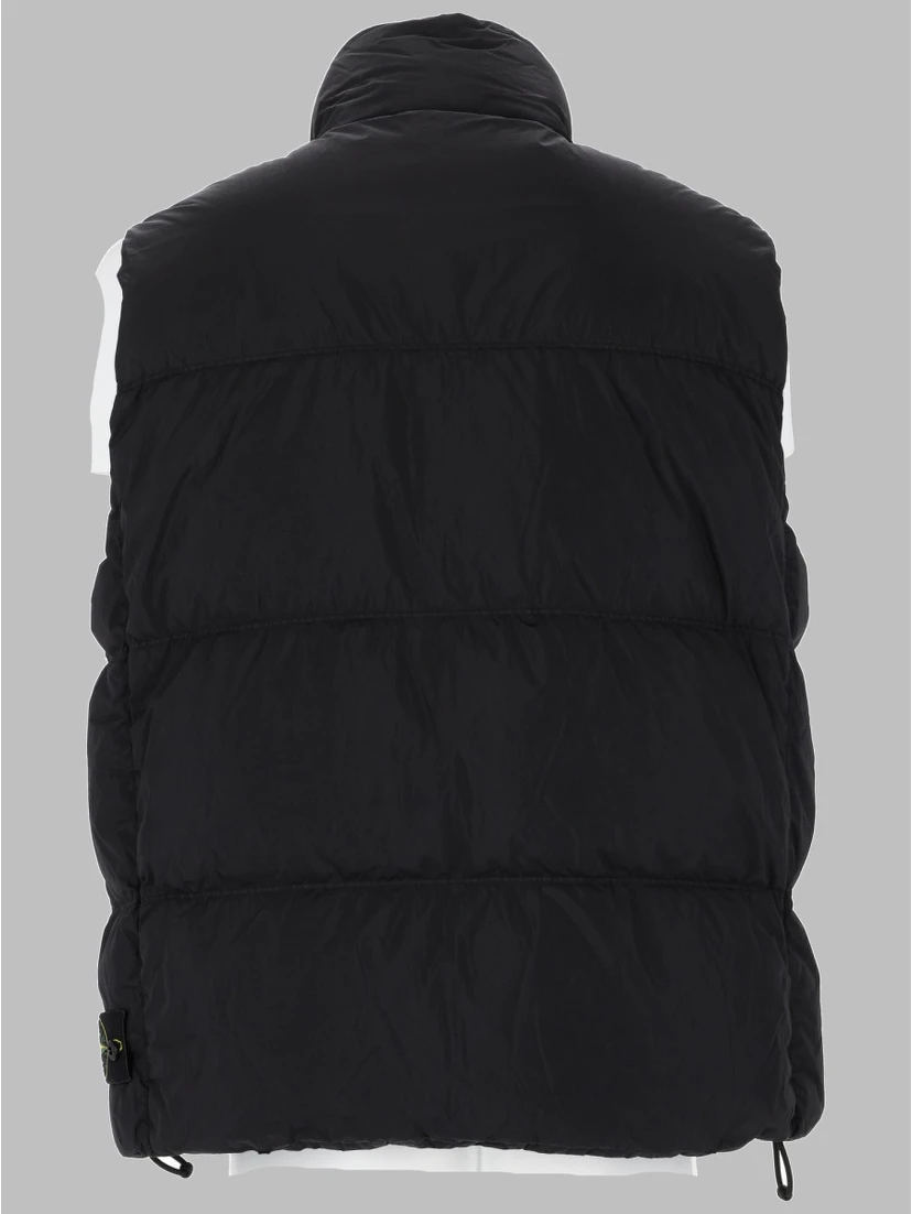 GILET IMBOTTITO IN PIUMA RESISTENTE AL VENTO CON ANTIGOCCIA