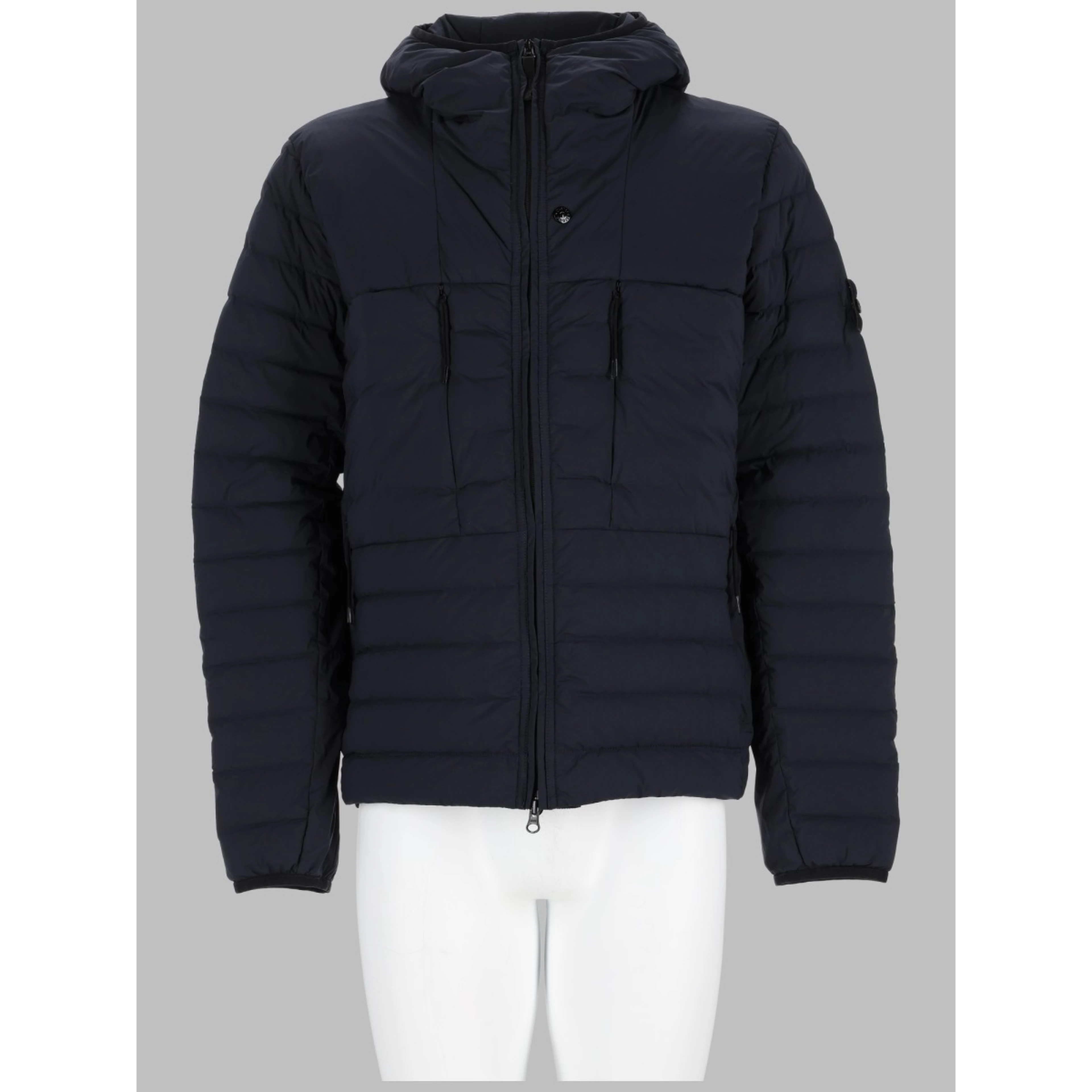 PIUMINO CON CAPPUCCIO CON FINITURA ANTIGOCCIA