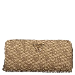 Beige Polyurethane Women Wallet