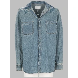 CAMICIA IN DENIM TAPED