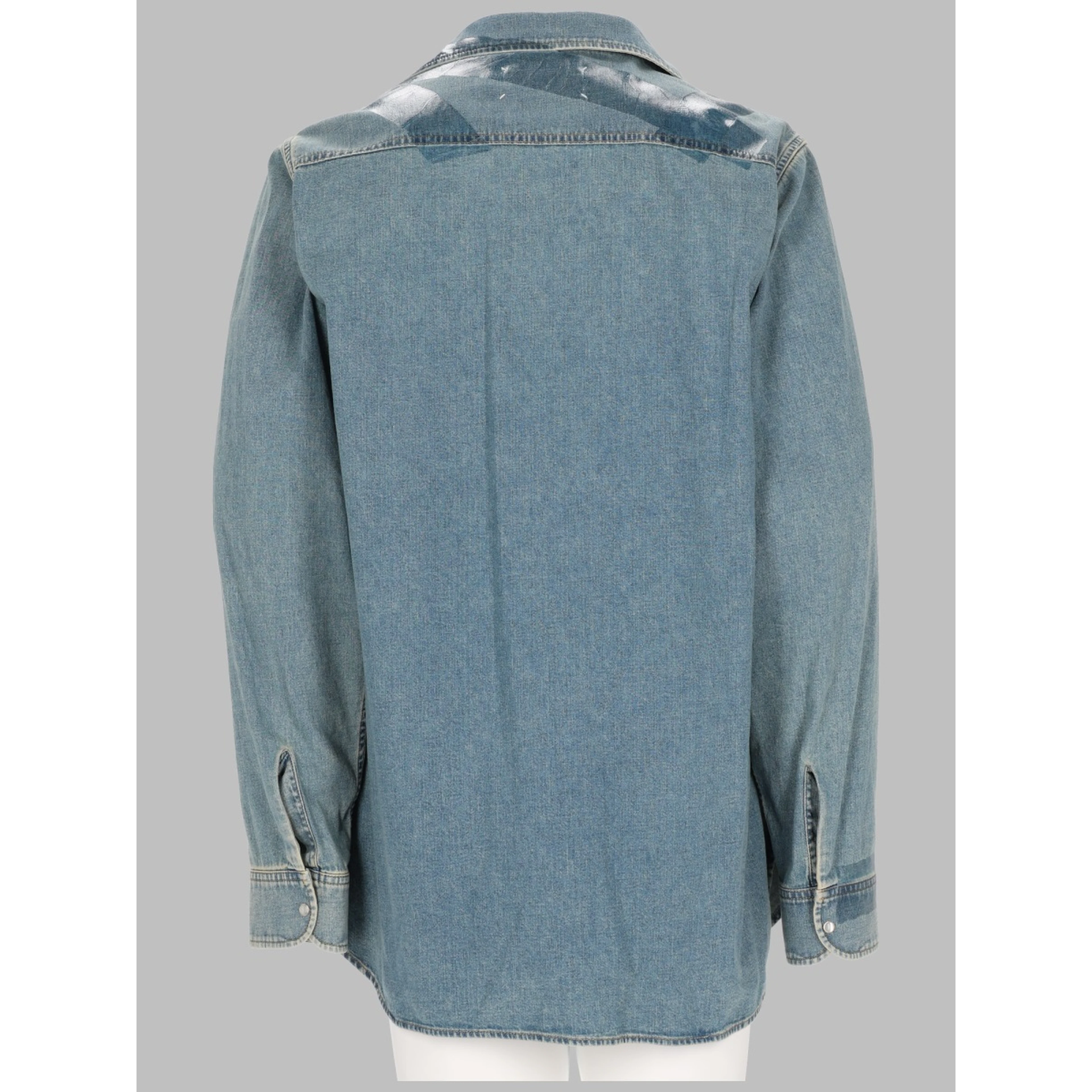 CAMICIA IN DENIM TAPED