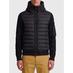 Padded zip-up cardigan