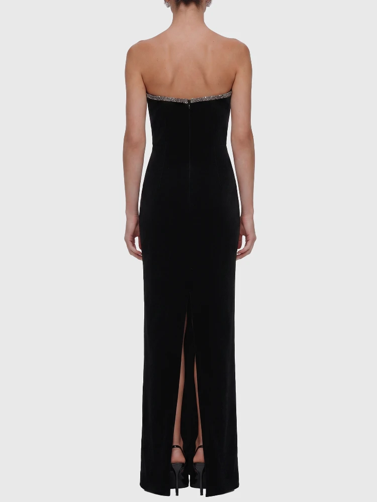 Maxi velvet dress alternative