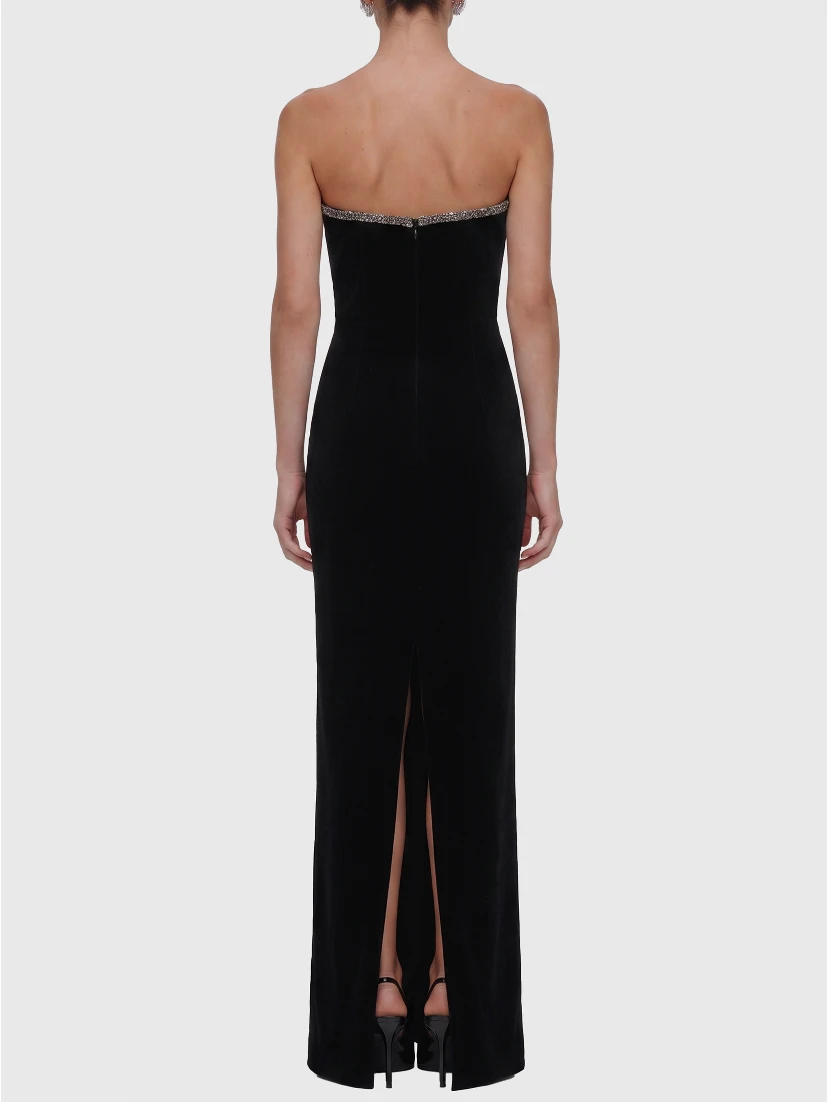 Maxi velvet dress