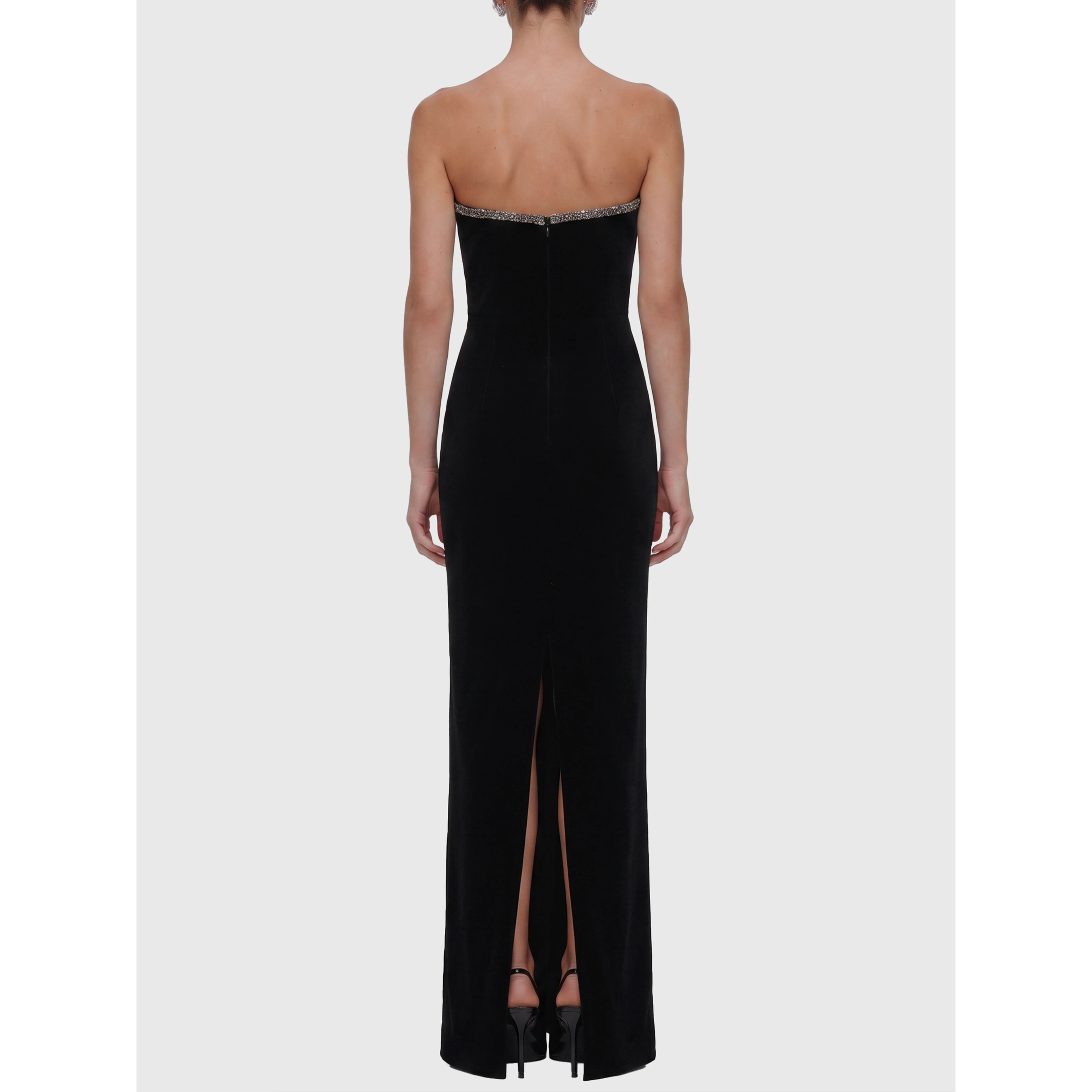 Maxi velvet dress