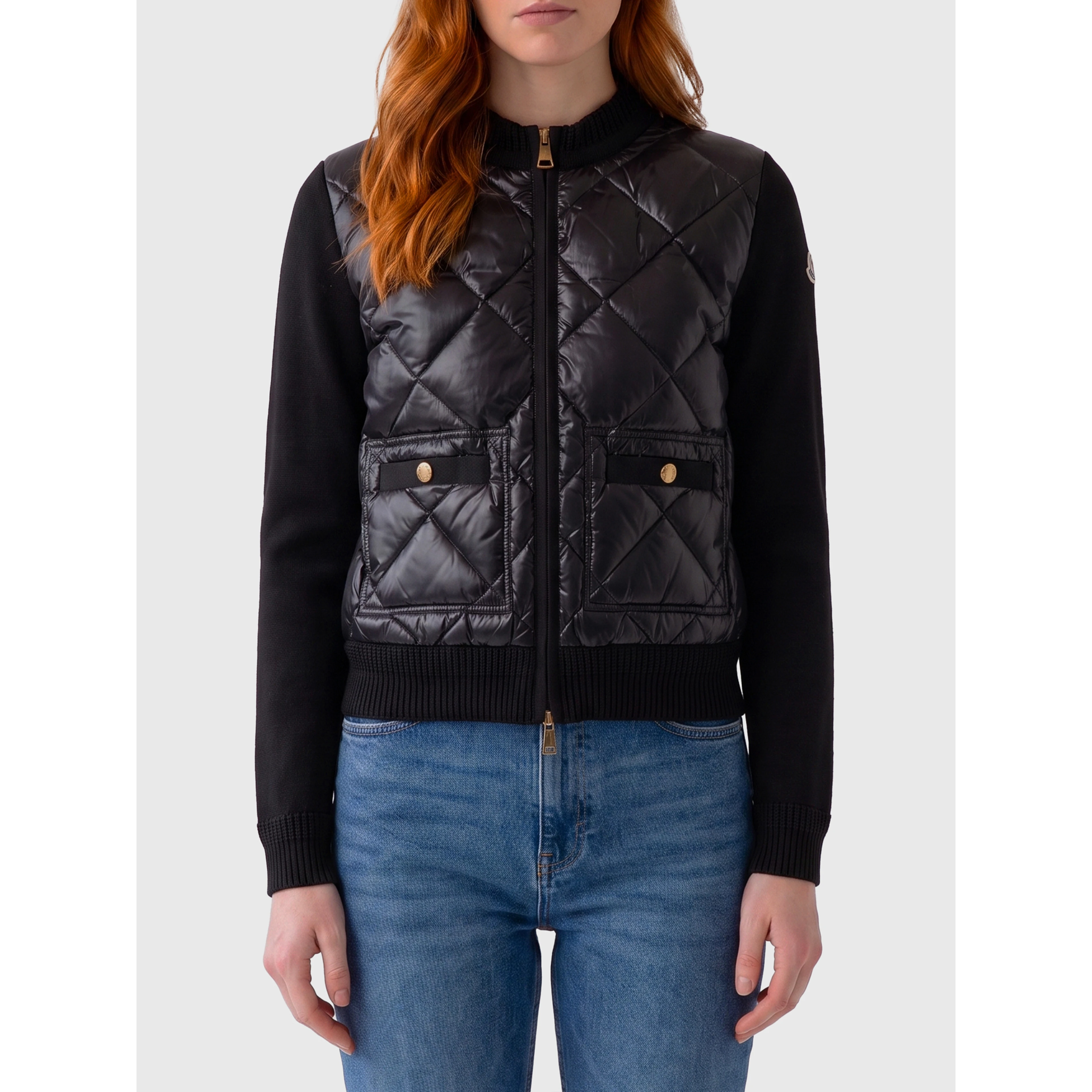 Tricot zip cardigan