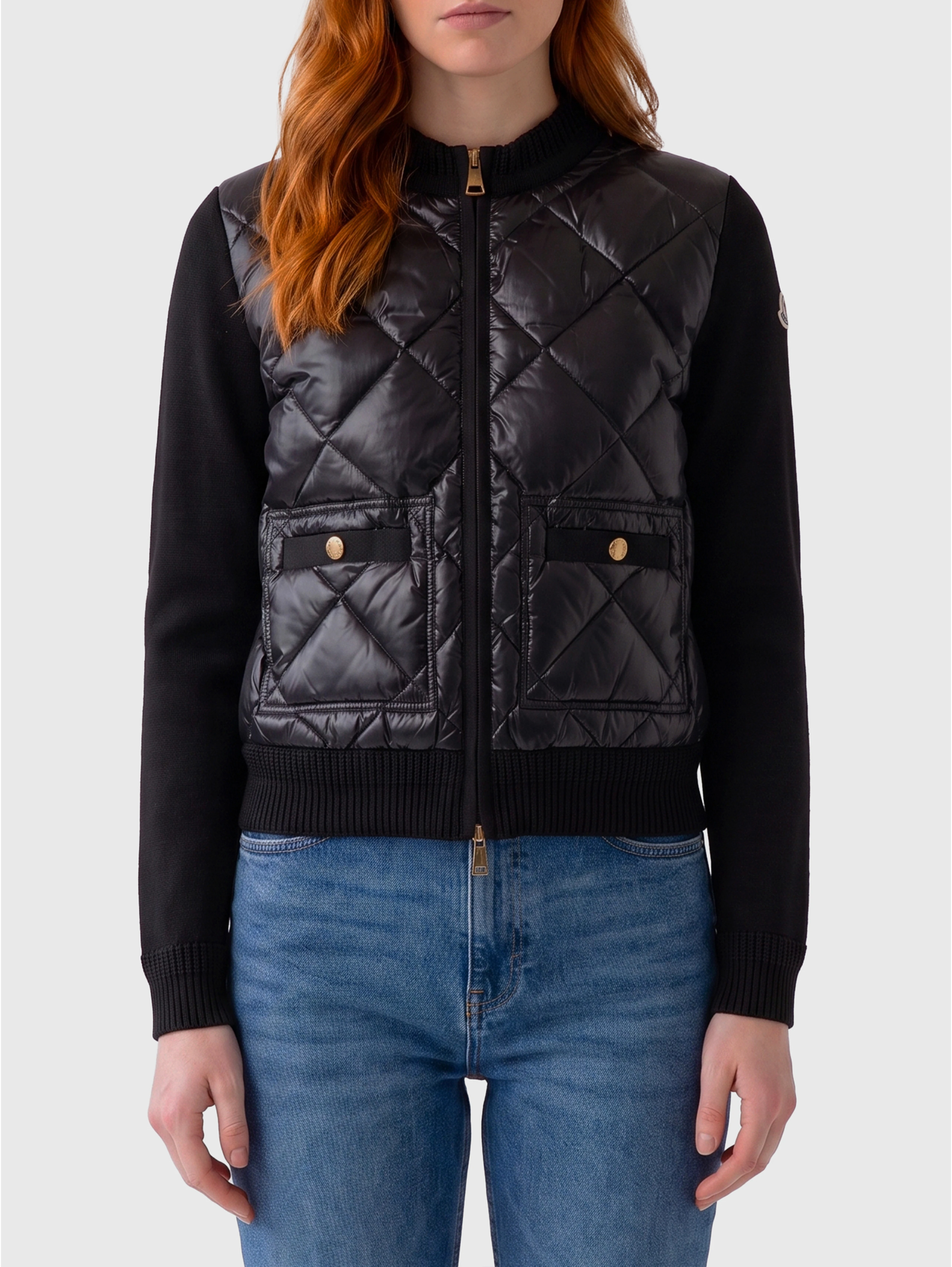 Tricot zip cardigan