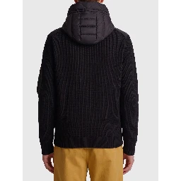 Padded zip-up cardigan