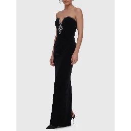 Maxi velvet dress