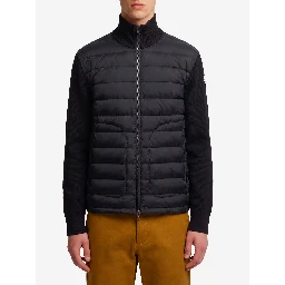 Padded zip-up cardigan